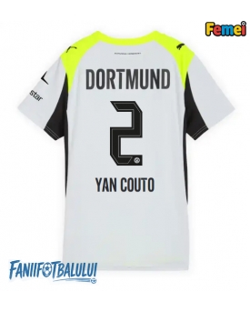 Borussia Dortmund Yan Couto #2 Tricou Fotbal Replică 2025-26 Femei Deplasare